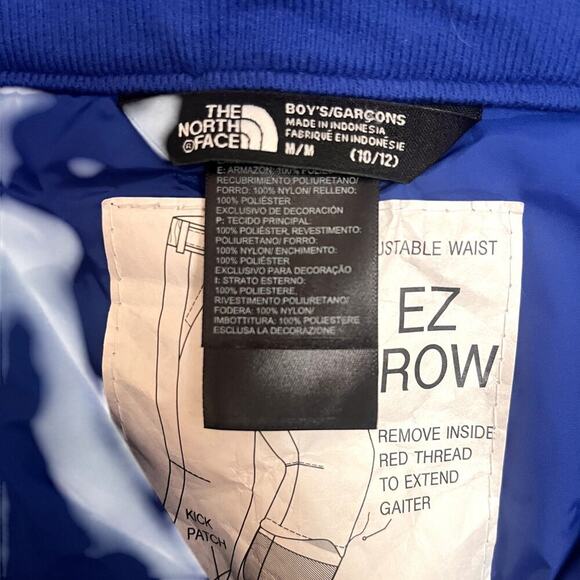 NWT The North Face Boys Freedom Insulated Ski Pants Waterproof Blue Size M 10-12 - Picture 3 of 9